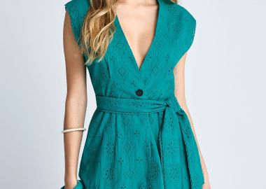 Γιλέκο με διάτρητο κεντημένο μοτίβο - FUNKY BUDDHA - 