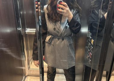 Γιλέκο Με Ζώνη Lias Choice Γκρι - Amelie's - 