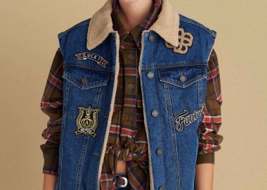 Γιλέκο τζιν με μάλλινη επένδυση - 5206634984647 -  - 