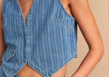 Γιλέκο τζιν ριγέ - 5206634908308 -  - 