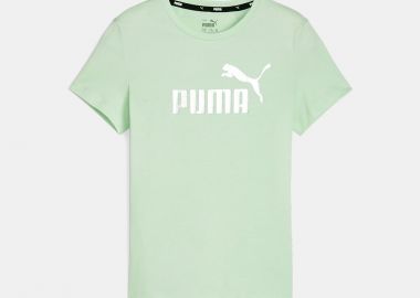 GIRL'S PUMA ESSENTIALS+ LOGO T-SHIRT ΠΡΑΣΙΝΟ - PUMA - 