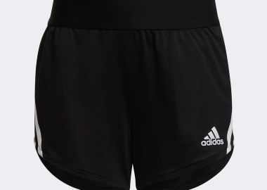 GIRLS' AEROREADY TRAINING 3-STRIPES KNIT SHORTS ΜΑΥΡΟ - ADIDAS PERFORMANCE - 