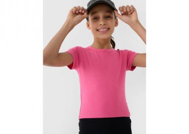Girls' basic tshirt top 4F 4FJWSS25TTSHF185254S - 4f - 