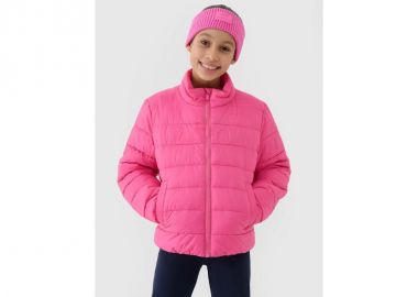 Girls' down jacket with synthetic filling 4F 4FJWSS25TDJAF51554S - 4f - 