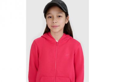 Girls' sweatshirt with a zipper and a hood 4F 4FJWSS25TSWSF170655S - 4f - 