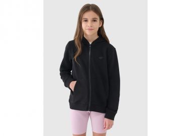 Girls' sweatshirt with a zipper and hood 4F 4FJWSS25TSWSF170620S - 4f - 