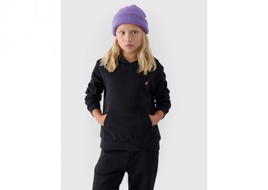 Girls' sweatshirt with hood open 4F Junior 4FJWMM00TSWSF131620S - 4f - 