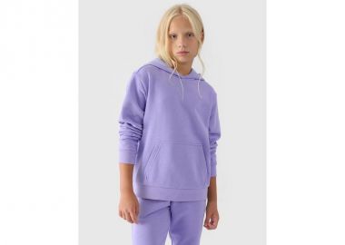 Girls' sweatshirt with hood open 4F Junior 4FJWMM00TSWSF131632S - 4f - 