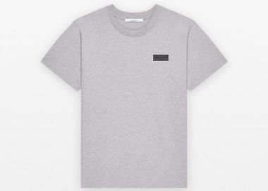 GIVENCHY Ανδρικό Γκρι Grosgrain Givenchy Patch T-shirt - GIVENCHY - 
