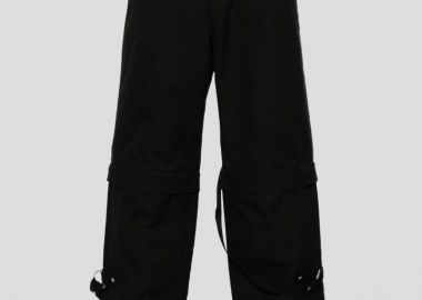 GIVENCHY Ανδρικό Μαύρο Cotton Cargo Trousers - GIVENCHY - 