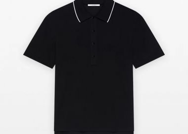 GIVENCHY Ανδρικό Μαύρο Embroidered T-shirt Polo In Black - GIVENCHY - 