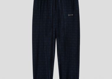 GIVENCHY Ανδρικό Μαύρο Jogger Pants In Monogram - GIVENCHY - 