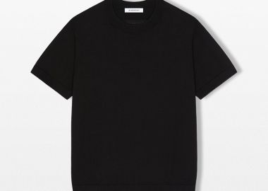 GIVENCHY Ανδρικό Μαύρο T-shirt In Cotton Knit - GIVENCHY - 