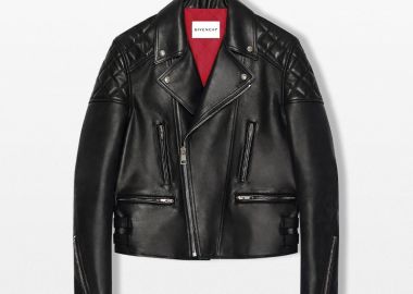 GIVENCHY Ανδρικό Μαύρο Zipped Biker Blouson - GIVENCHY - 