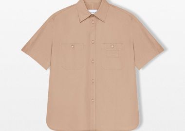 GIVENCHY Ανδρικό Μπεζ Couture Seam Shirt - GIVENCHY - 