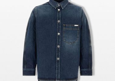 GIVENCHY Ανδρικό Μπλε Denim Long Sleeved Shirt - GIVENCHY - 