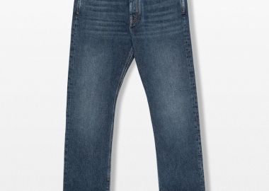 GIVENCHY Ανδρικό Μπλε Faded-Wash Raw-Cut Jeans - GIVENCHY - 