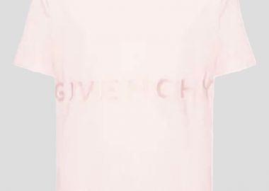 GIVENCHY Ανδρικό Ροζ Logo Detail T-shirt In Powder Pink - GIVENCHY - 