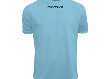 Givova MAC01-0005 Αθλητικό Ανδρικό T-shirt Μπλε με Λογότυπο - Givova - 