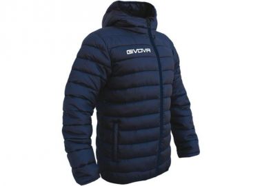 Givova Olanda Ανδρικό Χειμωνιάτικο Μπουφάν Puffer Αντιανεμικό Μπλε G013-004 - Givova - 