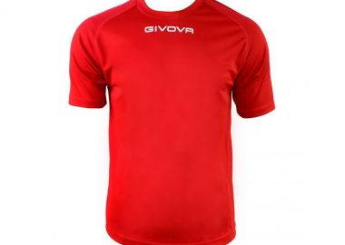 Givova One Ανδρικό Αθλητικό T-shirt Κοντομάνικο Κόκκινο MAC01-0012 - Givova - 