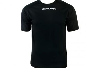 Givova One Ανδρικό Αθλητικό T-shirt Κοντομάνικο Μαύρο MAC01-0010 - Givova - 