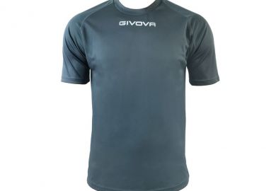 Givova One Αθλητικό Ανδρικό T-shirt Γκρι με Λογότυπο MAC01-0023 - Givova - 
