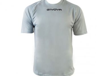 Givova One Αθλητικό Ανδρικό T-shirt Γκρι με Λογότυπο MAC01-0027 - Givova - 