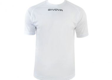 Givova One Αθλητικό Ανδρικό T-shirt Λευκό με Λογότυπο MAC01-0003 - Givova - 