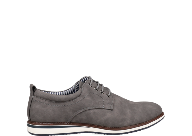 Γκρι ανδρικό παπούτσι Oxford - MIGATO - 