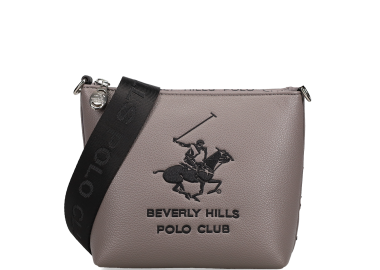 Γκρι χιαστί τσάντα - BEVERLY HILLS POLO CLUB - 