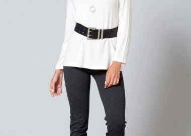 ΓΚΡΙ ΕΛΑΣΤΙΚΟ ΠΑΝΤΕΛΟΝΟΚΟΛΑΝ - Anna Raxevsky - 