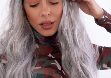 ΓΚΡΙ ΠΕΡΟΥΚΑ - ANIELA - fashionroom - 