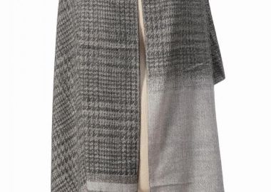 ΓΚΡΙ PIED DE POULE ΚΑΣΚΟΛ ΜΕ ΚΡΟΣΙΑ - Anna Raxevsky - 