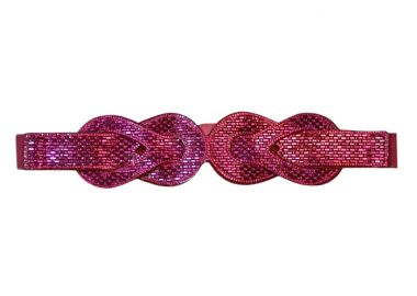 glamorous 70s ζώνη κρύσταλλα magenta - PerfectDress.gr - 