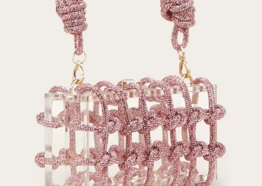 glamorous plexiglass strass clutch Karl - PerfectDress.gr - 