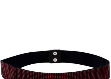 glamorous red strass ελαστική ζώνη Sylia - PerfectDress.gr - 