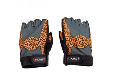 Gloves for the gym Oragne Gray W HMS RST03 rS - HMS - 