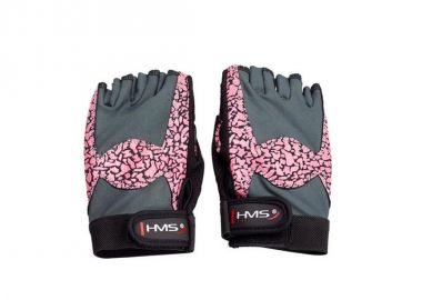 Gloves for the gym Pink Gray W HMS RST03 r L - HMS - 