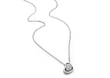 Γλυκύτατη μικρή καρδούλα ασημένια KL207 - Asimenio - 