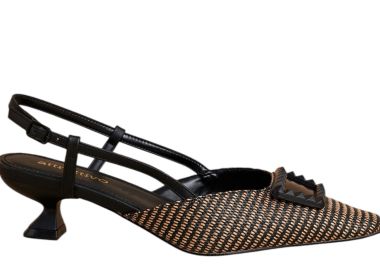 Γόβα Attrattivo Slingback Με Αγκράφα 9Y22579-BLACK BEIGE Γυναικείο - Attrattivo - 