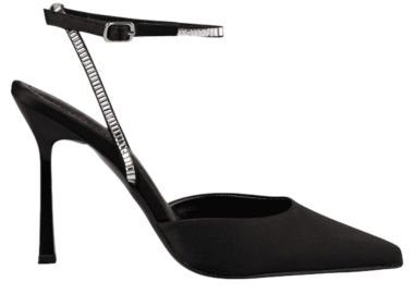 Γόβα Envie Μυτερή Ξώφτερνη Με Στρας E02-20879-BLACK Γυναικείο - Envie - 