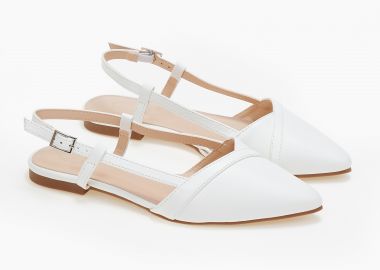 Γοβάκι με μυτερό τελείωμα - Λευκό - Issue - 