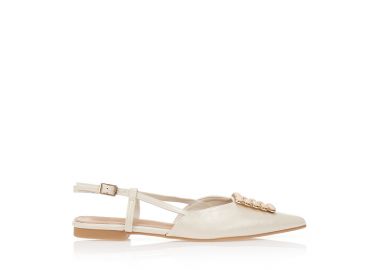 Γόβες δερματίνη με ιδαίτερη αγκράφα ΜΠΕΖ - Tsoukalas - 