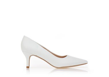 Γόβες λευκές δερματίνη ΛΕΥΚΟ - Tsoukalas - 