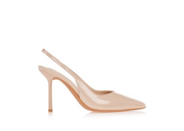 Γόβες λουστρίνι με λεπτό τακούνι ΜΠΕΖ - Tsoukalas - 