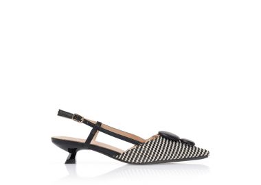 Γόβες μαύρες με ιδιαίτερα διακοσμητικά ΜΑΥΡΟ - Tsoukalas - 