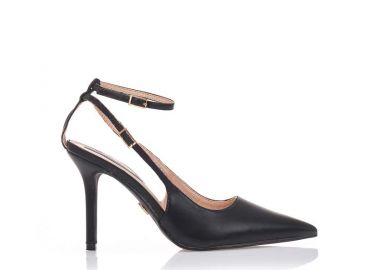 Γόβες μαύρες με μπαρέτα ΜΑΥΡΟ - Tsoukalas - 