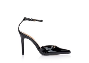 Γόβες μαύρες slingback με μπαρέτα ΜΑΥΡΟ - Tsoukalas - 