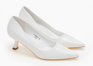 Γόβες με χαμηλό τακούνι - Λευκό - Issue - 